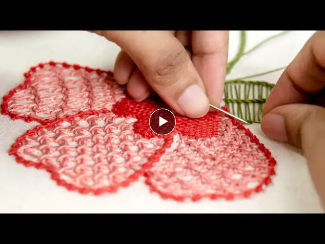 Hand Embroidery:Stitch Flower Patterns on Clothes by HandiWorks