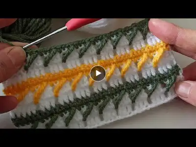 WOw! an eye-catching crochet pattern /easy baby blanket pattern New stitch