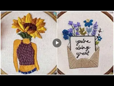 Embroidery compilation || Embroidery video || Embroidery for Beginners - Let’s Explore