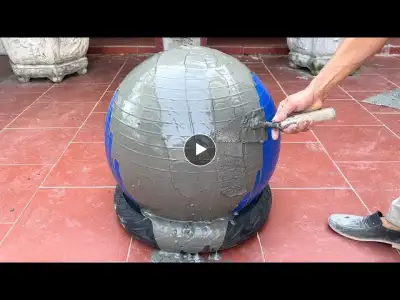 amazing Cement Craft Techniques, DIY garden coffee table - Beautiful and unique